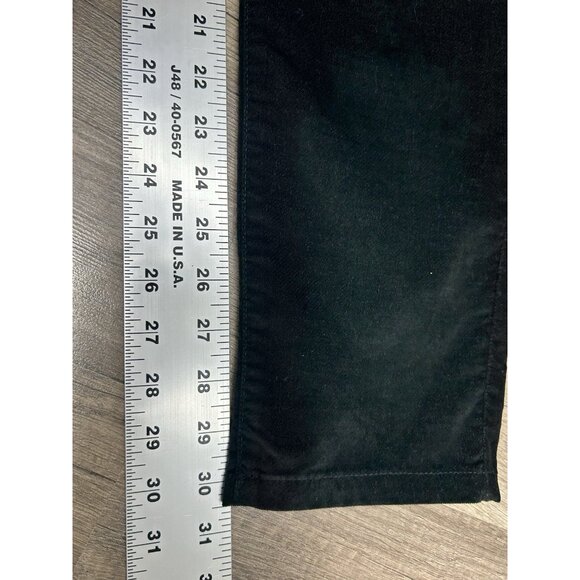 Peruvian Connection Velveteen Jeans Size 14 Black Pants Stretch Slim Fit 36 X 30 - Picture 8 of 8
